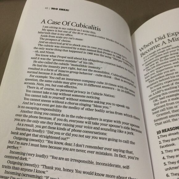 Too Shea Jim Shea Hartford Courant Humor Essays Book Regional Connecticut Writer - Picture 4 of 5